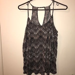 Black, brown and grey tank